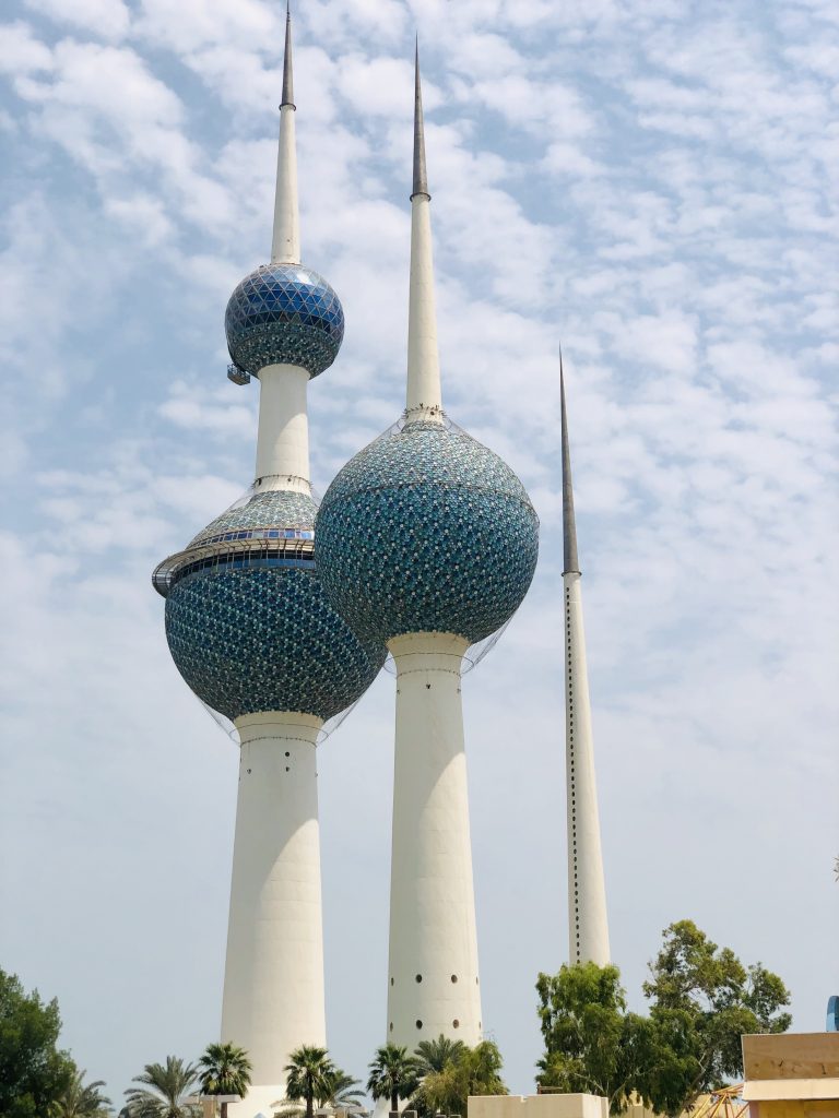 a photo of the kuwait towers