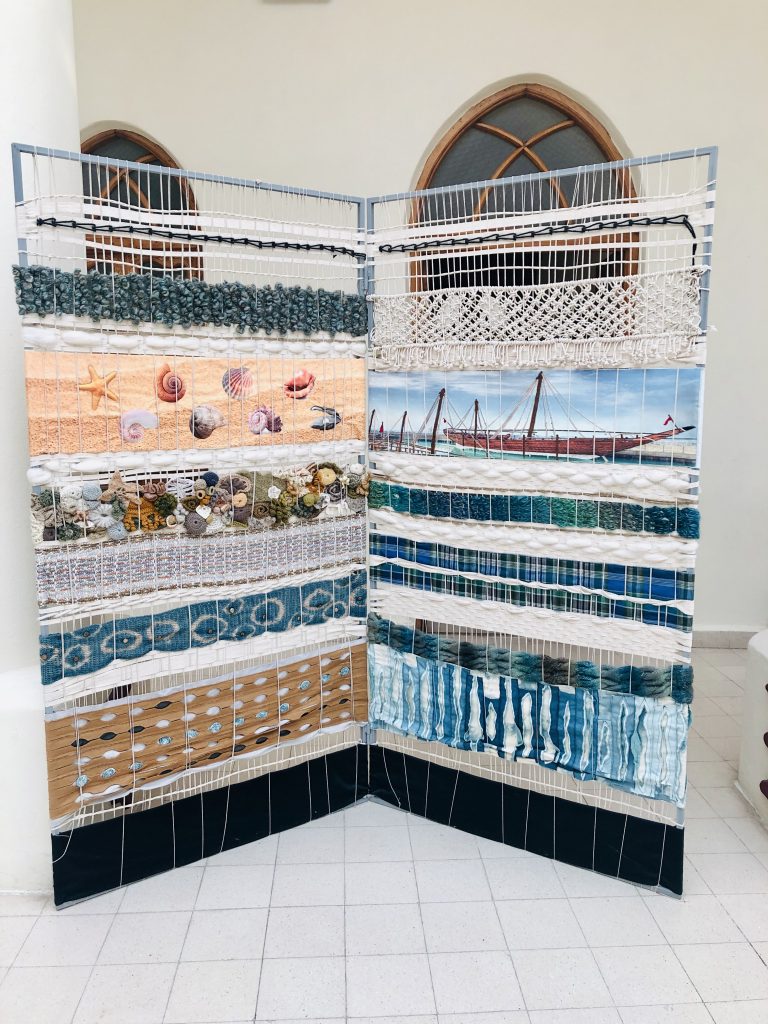 a photo of some woven patterns at sadu house