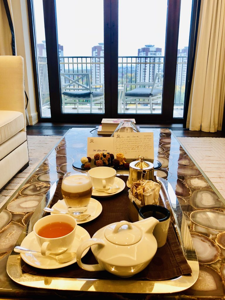 A photo of afternoon tea at the St. Regis