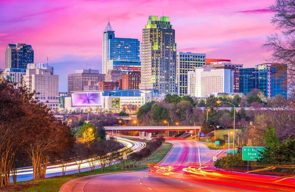 An awesome USA weekend trip is Raleigh.