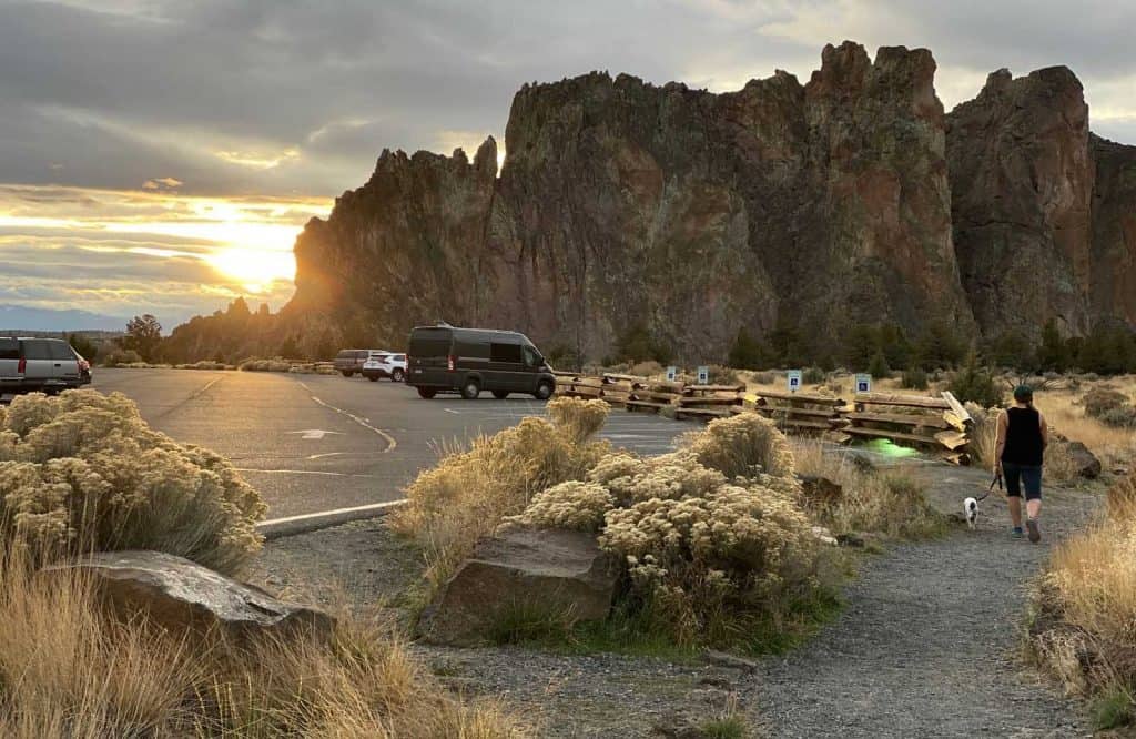 A unique place to visit in Oregon is Bend.