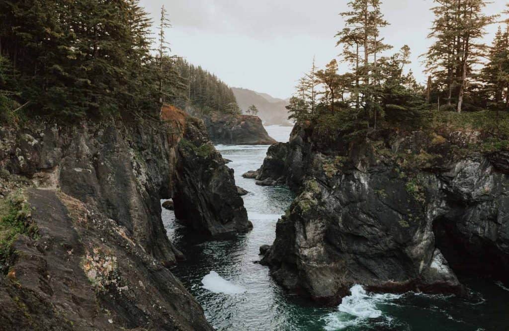 One of the most unique places to visit in Oregon is the Samuel H. Boardman Scenic Corridor.