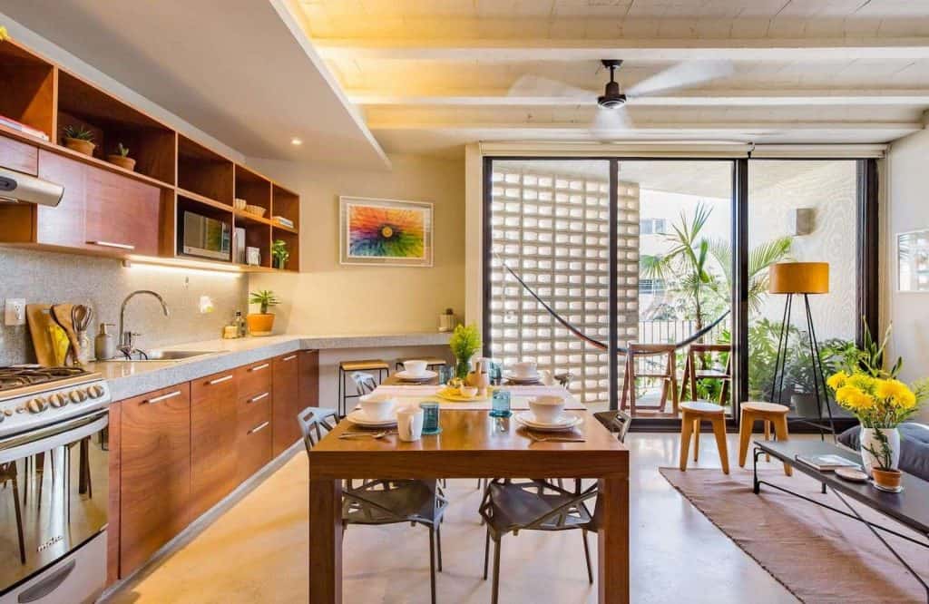 This unique designer home is one of the best Airbnbs in Cancun.