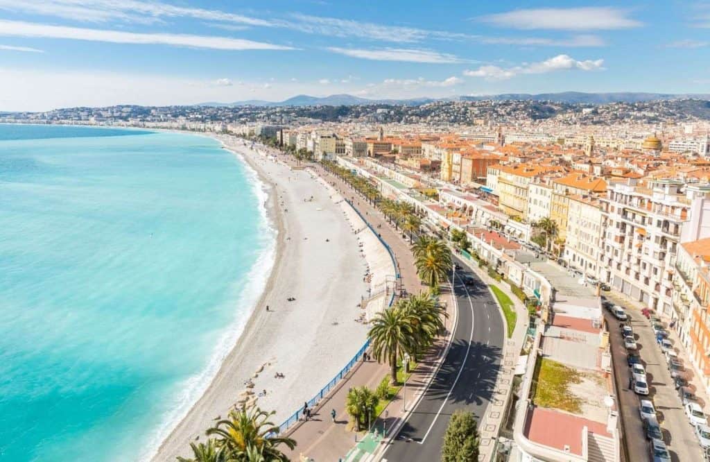 Nice is one of the best beach towns in France.