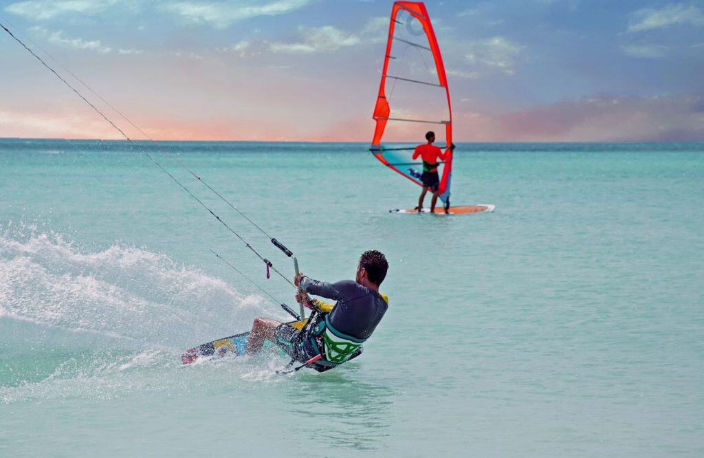Add windsurfing to your list of fun things to do in Aruba.