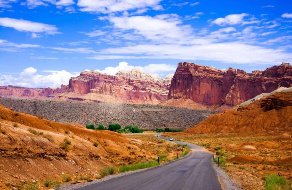 Another one of the best places to visit in Utah is Capitol Reef National Park.