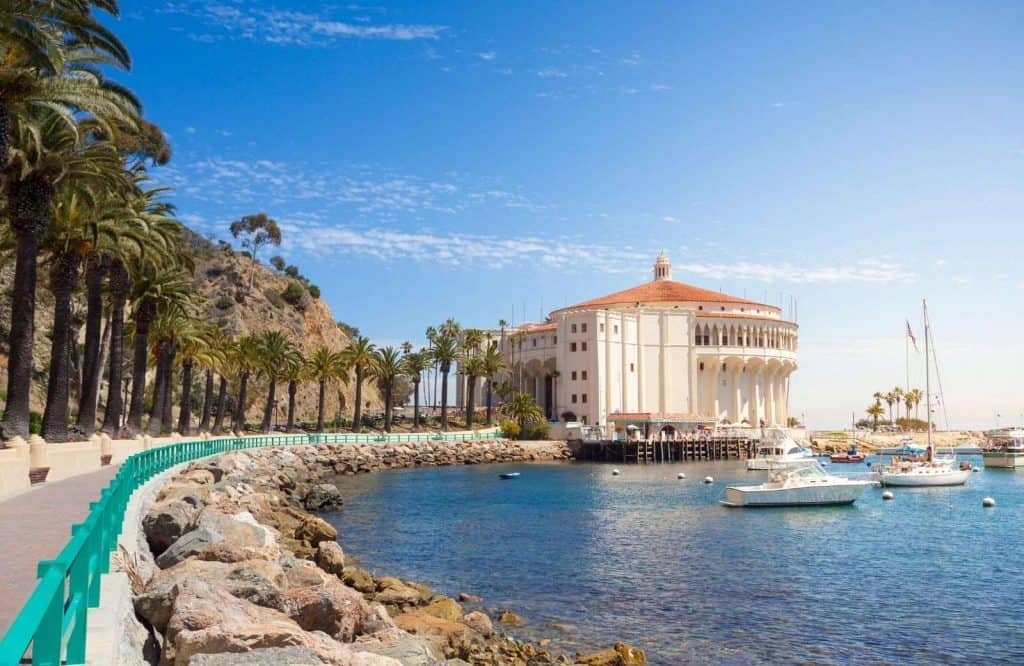 Catalina Island is one of several beach towns in California.