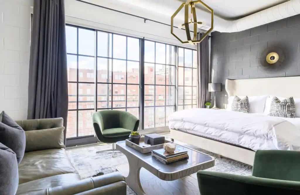 The Jade Loft is one of the most elegant Airbnbs in Atlanta.