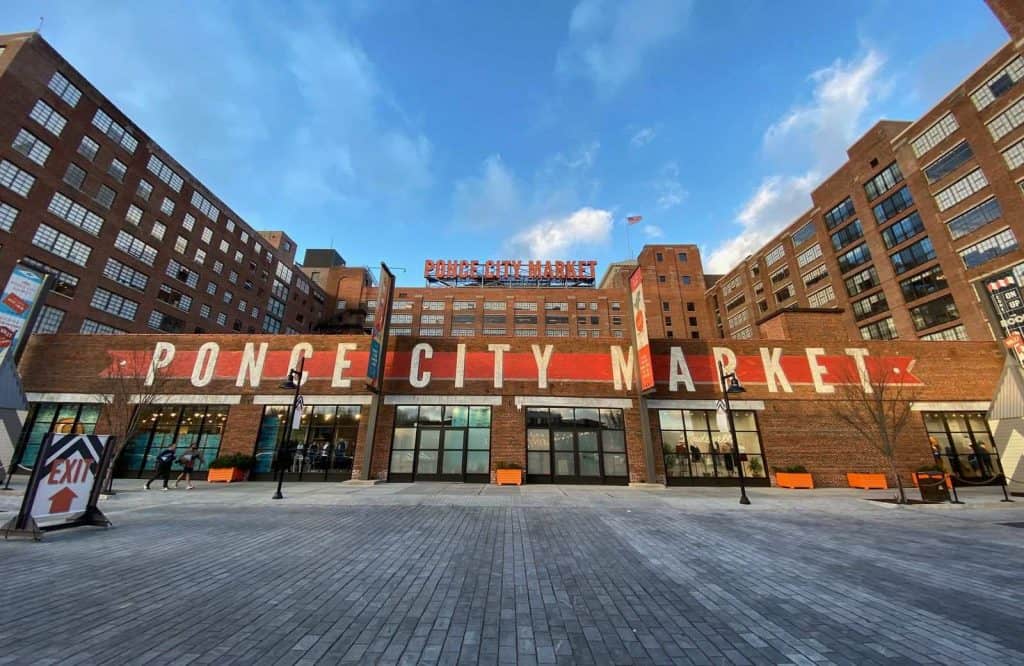 Hanging out at Ponce City Market is one of many romantic dates in Atlanta.