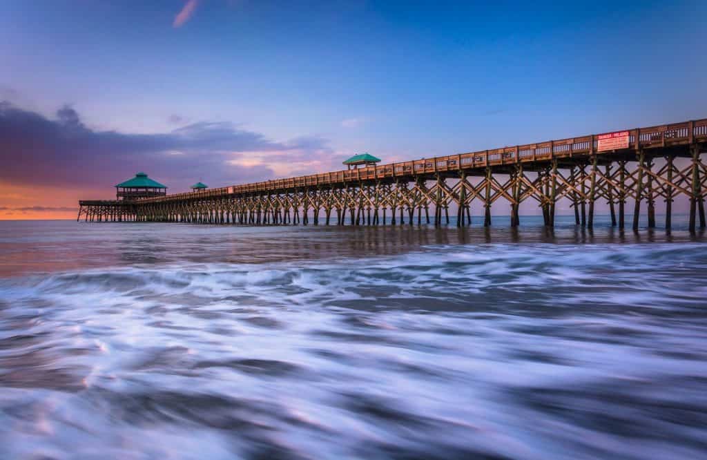 A good place to relax during your weekend in Charleston is Folly Beach.
