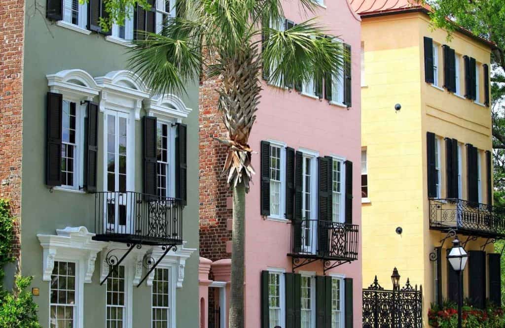 Don't forget to snap a photo in front of Rainbow Row during your weekend in Charleston.