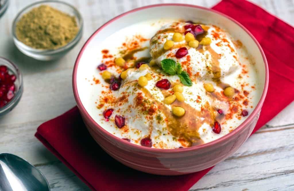 Dahi Vada is a classic Indian street food dish.