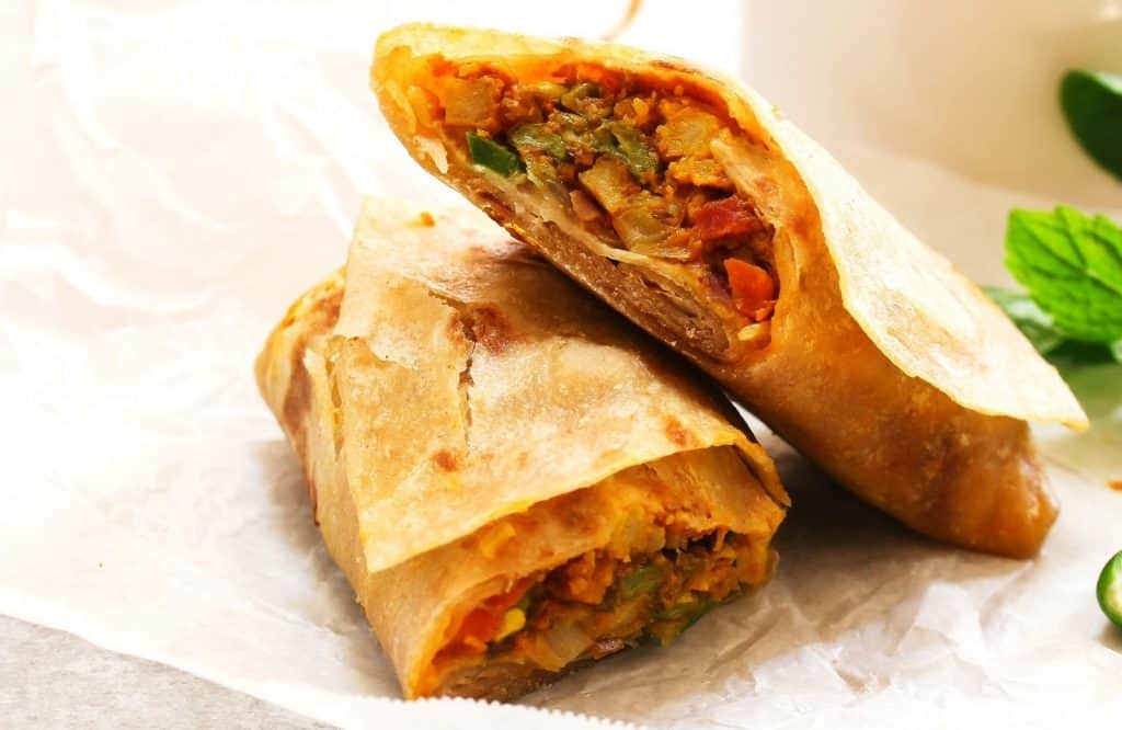 Kathi Rolls are an amazing Indian street food dish.