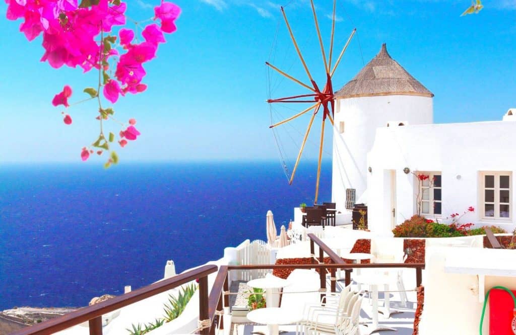 Both Santorini and Mykonos are equally expensive.