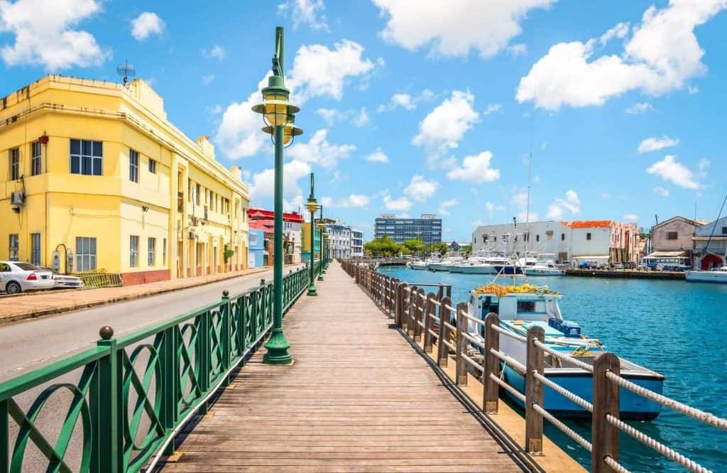 The boardwalk is a fun place to explore on your vacation to Barbados.