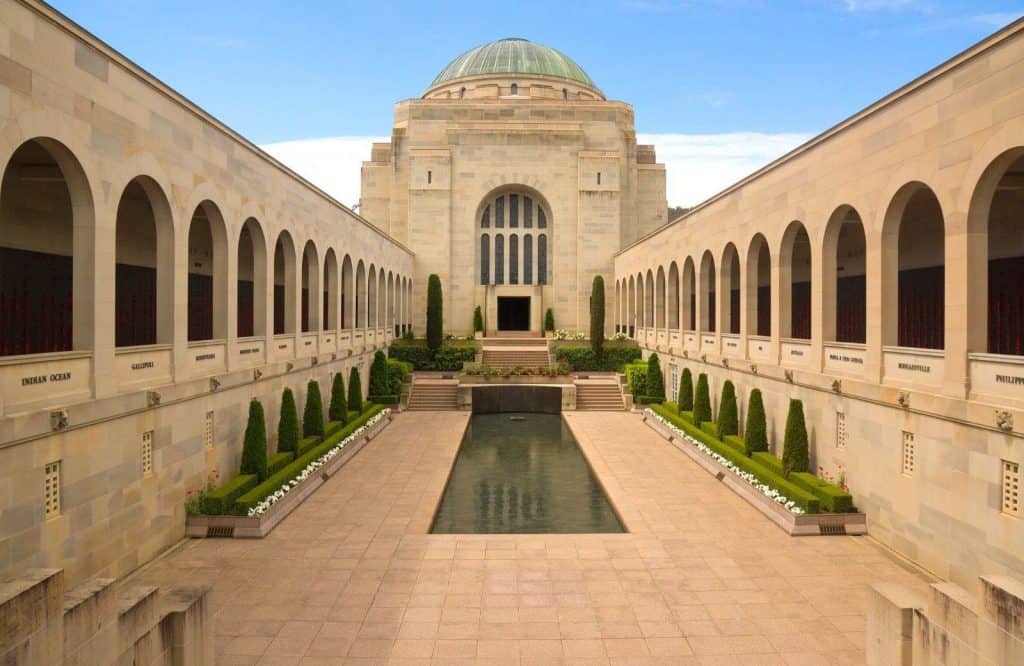 The Australian War Memorial is one of several historic landmarks in Australia.