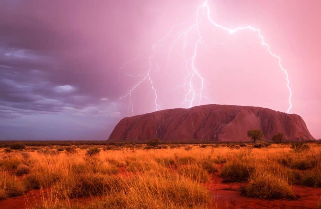 The list of landmarks in Australia includes Uluru.