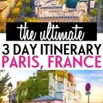 3 days in Paris itinerary — Pin 1