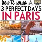 3 days in Paris itinerary — Pin 2