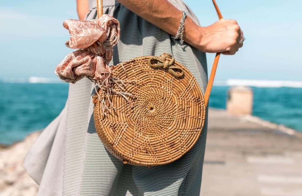 A brown crossbody purse for your Tulum packing list.