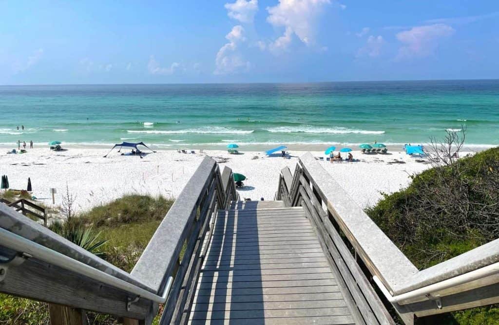 This list of Seaside Florida things to do includes spending time at the beach.