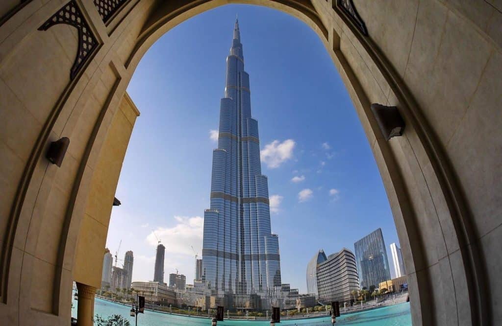 The tallest building in the world, the Burj Khalifa.