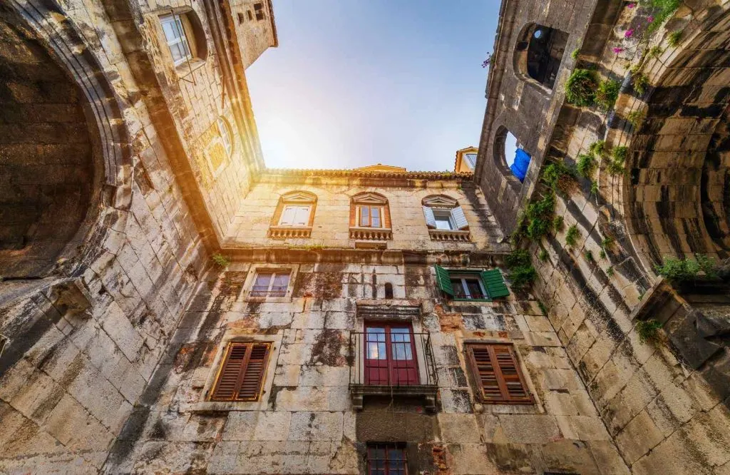 Apartment buildings in historic Split.