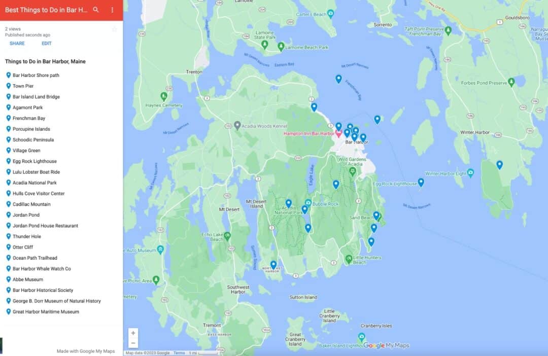 22 Magical Things to Do in Bar - Map Bar Harbor Attractions 1080x702